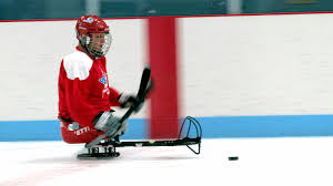 Sledge Hockey: Ice Sledge Hockey Player Shane Parsons